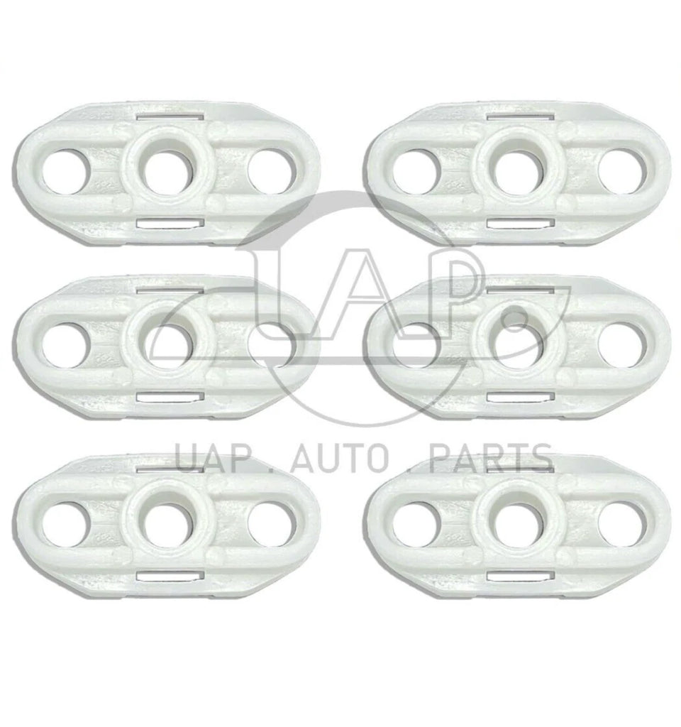 6-piece plastic window regulator slider clip set for Holden Commodore VT-VZ and WH