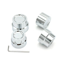 Load image into Gallery viewer, Front rear chrome axle nut cover cap motorcycle accessory for Harley Softail Dyna V Rod