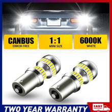 Load image into Gallery viewer, 2X BA15S 1156 REVERSE CAR GLOBE LED BRAKE TURN STOP TAIL LIGHT BULB WHITE A