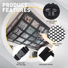 Load image into Gallery viewer, Universal Car Ceiling Storage Net Car Roof Cargo Net Mesh Storage Bag Campervan