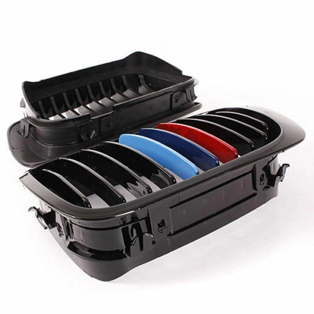 Gloss Black M Color Front Kidney Grill for BMW E46 2 Door 99-03 for M3 00-06 ST