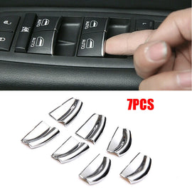 Window Master Switch Button Cover Sticker Trim For Jeep Grand Cherokee 2011-2021