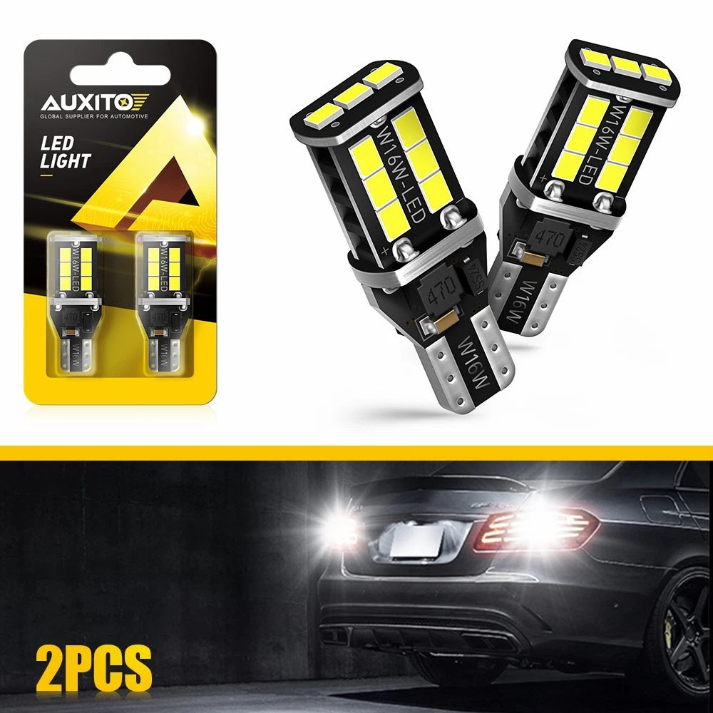 Pair T15 Canbus LED Free Light Backup Turn Tail Reverse Globes Projector Lens AU