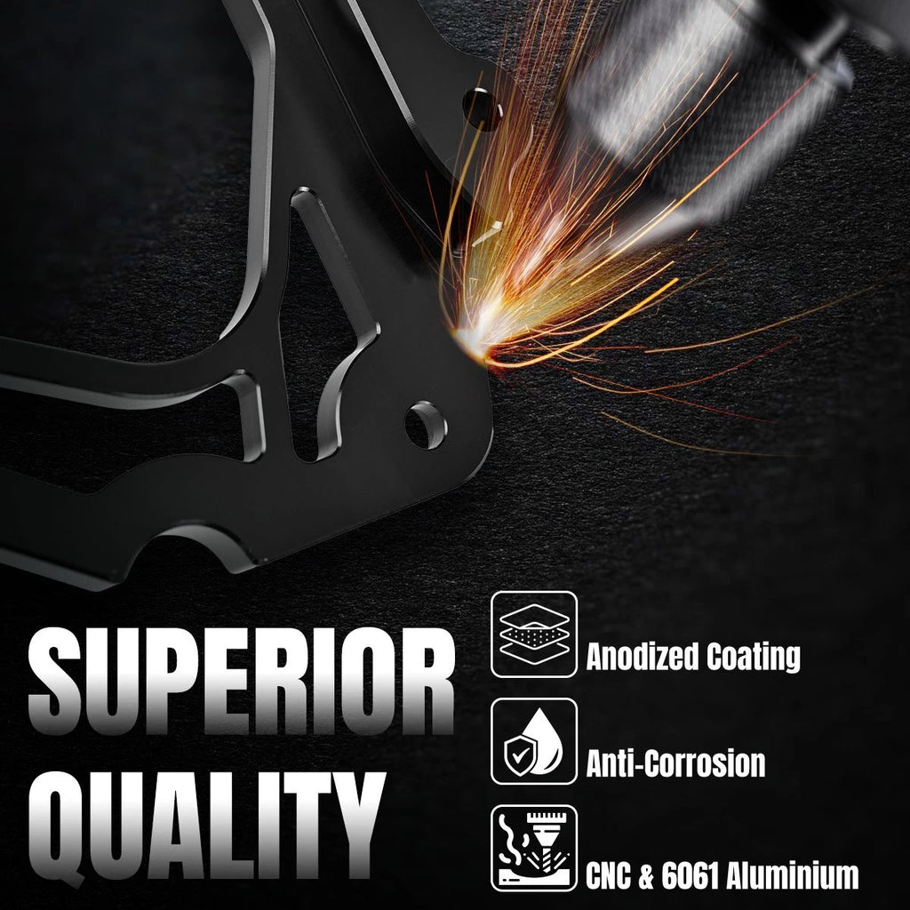 Black Aluminum Sprocket Cover Chain Guard Protector For Kawasaki KLX110 2002-23