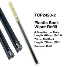 Load image into Gallery viewer, Tridon TCP2428-2 wiper blade refill combo pack for vehicle windscreen