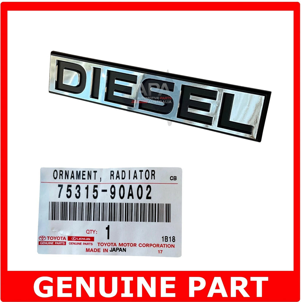 GENUINE Toyota LandCruiser 40 60 Series HJ60 DIESEL Grille Badge Emblem