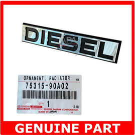 GENUINE Toyota LandCruiser 40 60 Series HJ60 DIESEL Grille Badge Emblem
