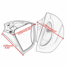 Load image into Gallery viewer, Left &amp;Right Amber Rear View Mirrors Turn Signal For BMW R1100RT R1100RTP R1150RT