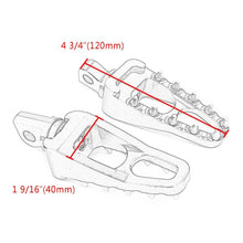 Load image into Gallery viewer, Black MX Style Foot Pegs Footrest for Harley Street Glide V-Rod Sportster Dyna S