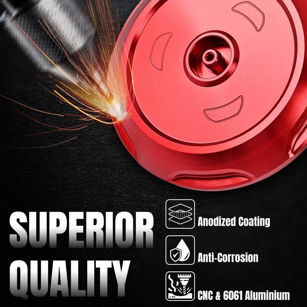 Anodized Red CNC BILLET Aluminum Gas Cap For Honda CRF110F CRF125 2019-2013 ST