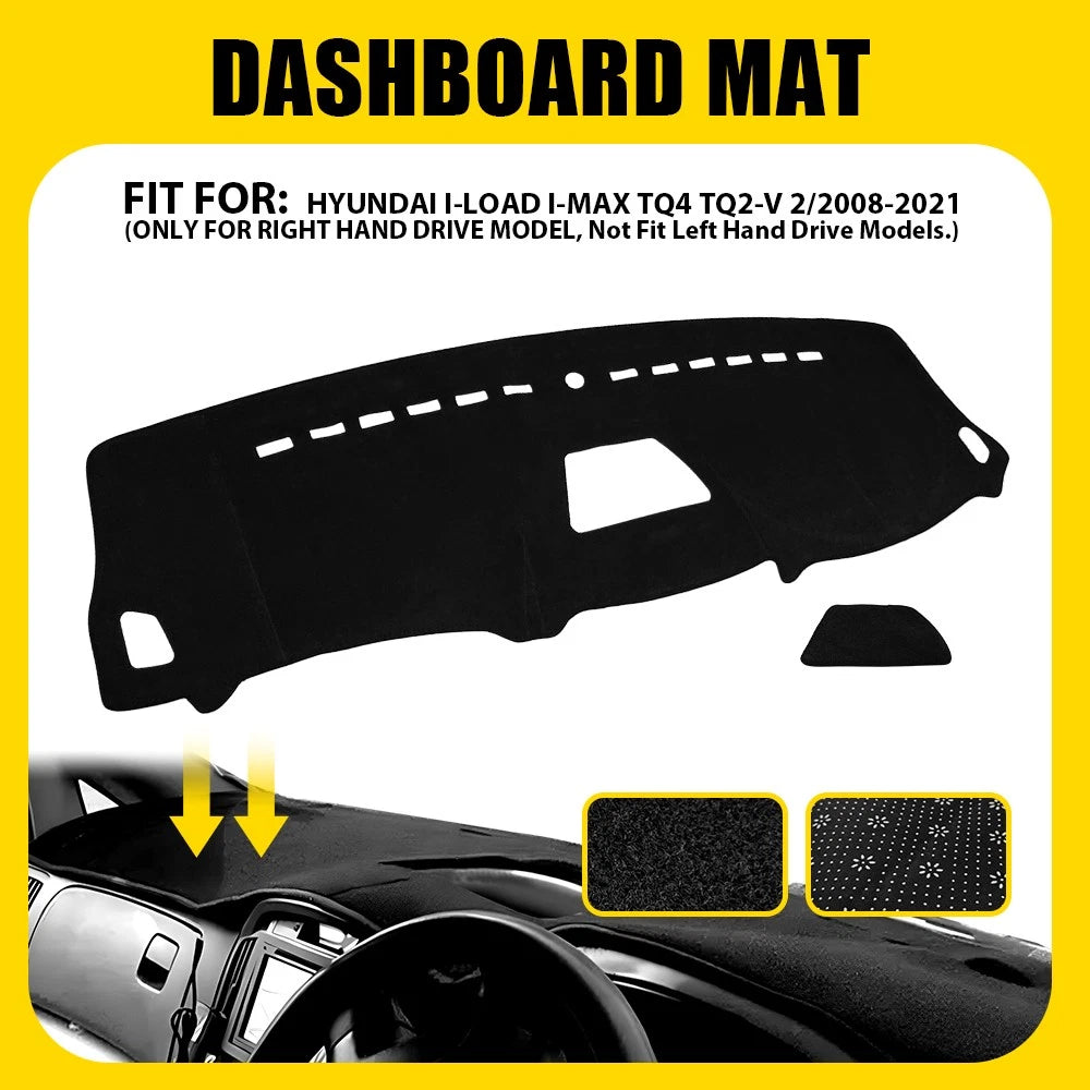 Dashboard Mat Dash Pad Cover Dashmat For HYUNDAI I-LOAD I-MAX TQ4 TQ2-V 2008-21