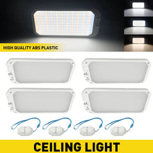 Load image into Gallery viewer, 4x LED Lights RV Caravan Camper Boat Oval Interior Ceiling Roof Dome Cabin Lamp