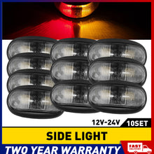 Load image into Gallery viewer, 10x LED CLEARANCE LIGHTS SIDE MARKER LAMP RED AMBER TRAILER TRUCK CARAVAN VOLT