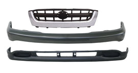 *NEW* BLACK FRONT BAR, GRILLE, LOWER APRON SUIT TOYOTA HILUX 2WD 2001- 2005