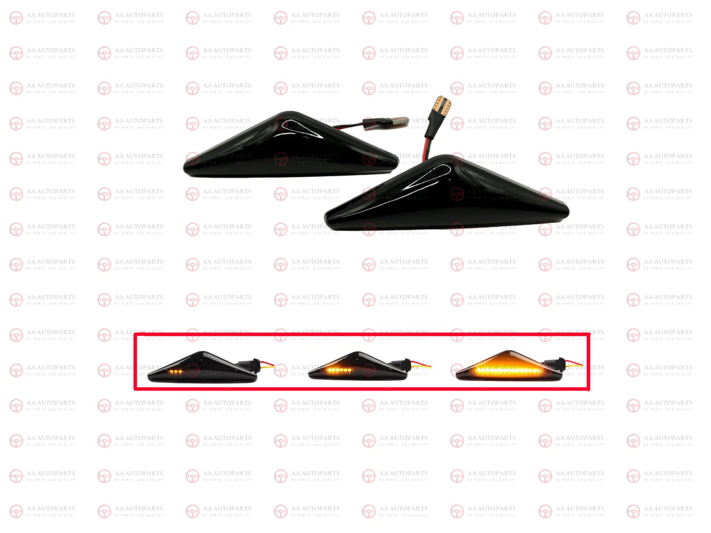 Dynamic Sequential LED Side Smoked Indicator Pair Ford Falcon FG XT XR6 XR8