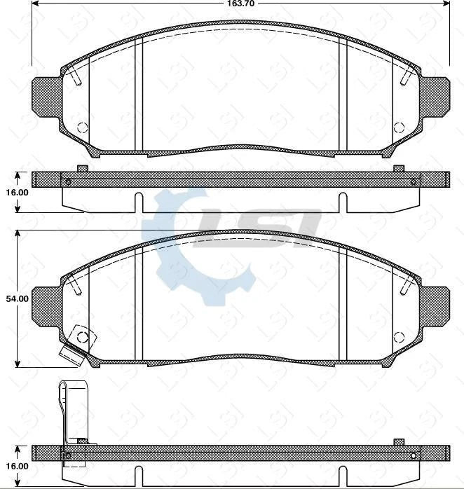 Front Bendix Brake Pads and Disc Rotor for Nissan NAVARA D40 Thai model 05-15