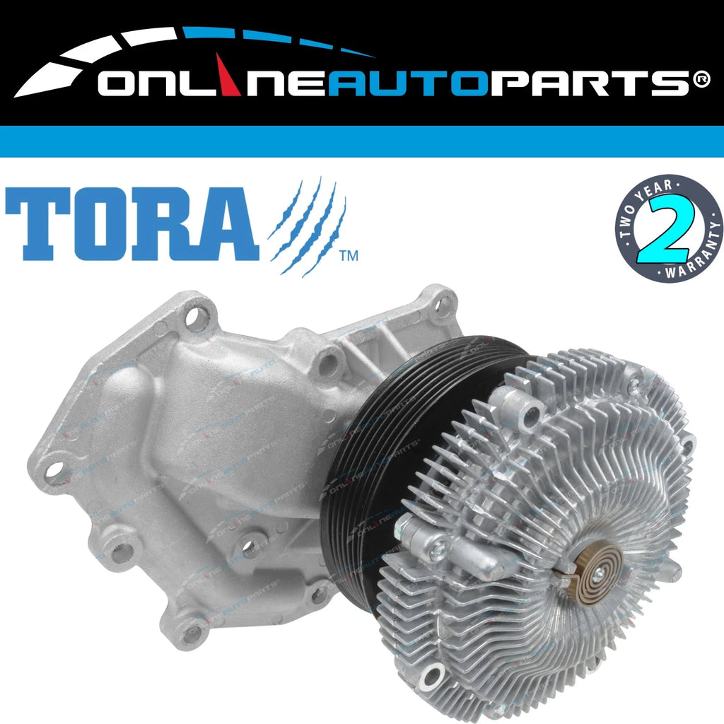 Water Pump + Fan Clutch for Navara D22 2001-2007 4cyl ZD30DDT 3.0L Diesel Engine