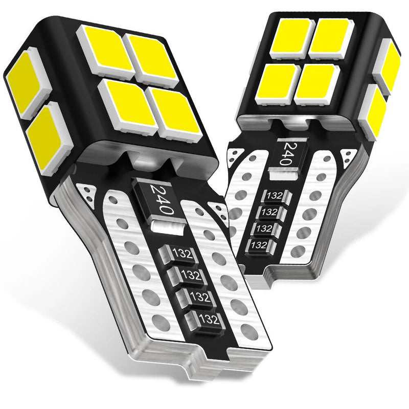 10x T10 168 175 LED Wedge Bulbs 6000K White Car Interior Lights