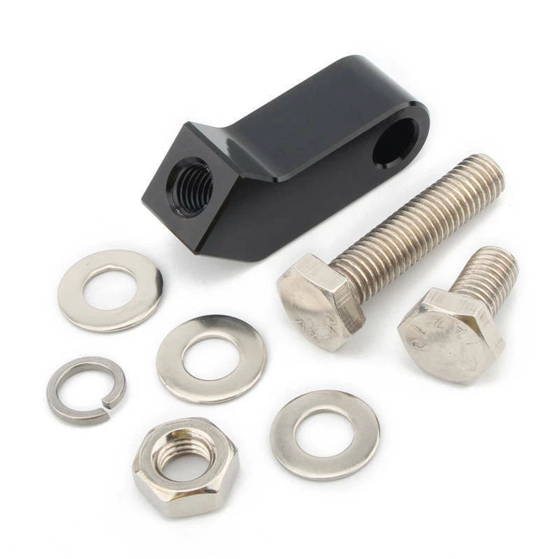 Black Bottom-Mount Headlight Mounting Block Bracket For Harley Bobber Sportster