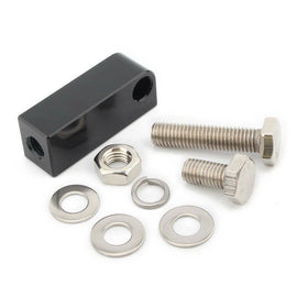 Black CNC Headlight Mount Bracket Block for Harley Softail Dyna Breakout Glide S