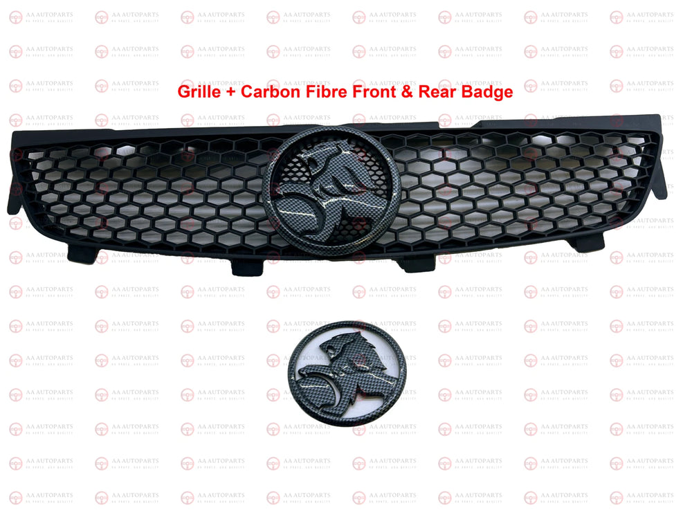 Carbon fibre grille and badge set for Holden Commodore VE Series 1 SV6 SS