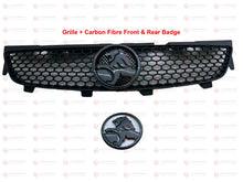 Load image into Gallery viewer, Grille &amp; Complete Carbon Fibre Badge Set Holden Commodore Series 1 VE SV6 SS