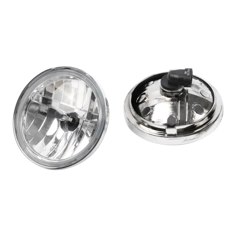 2pcs 4.5'' Amber LED Passing Light Fog Lamp For Harley Motorcycle Universal ST