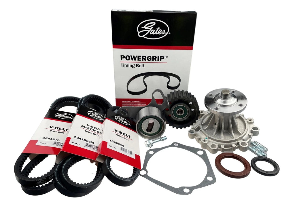 Timing belt kit with water pump and drive belts for Toyota Hiace 5L 3.0L diesel