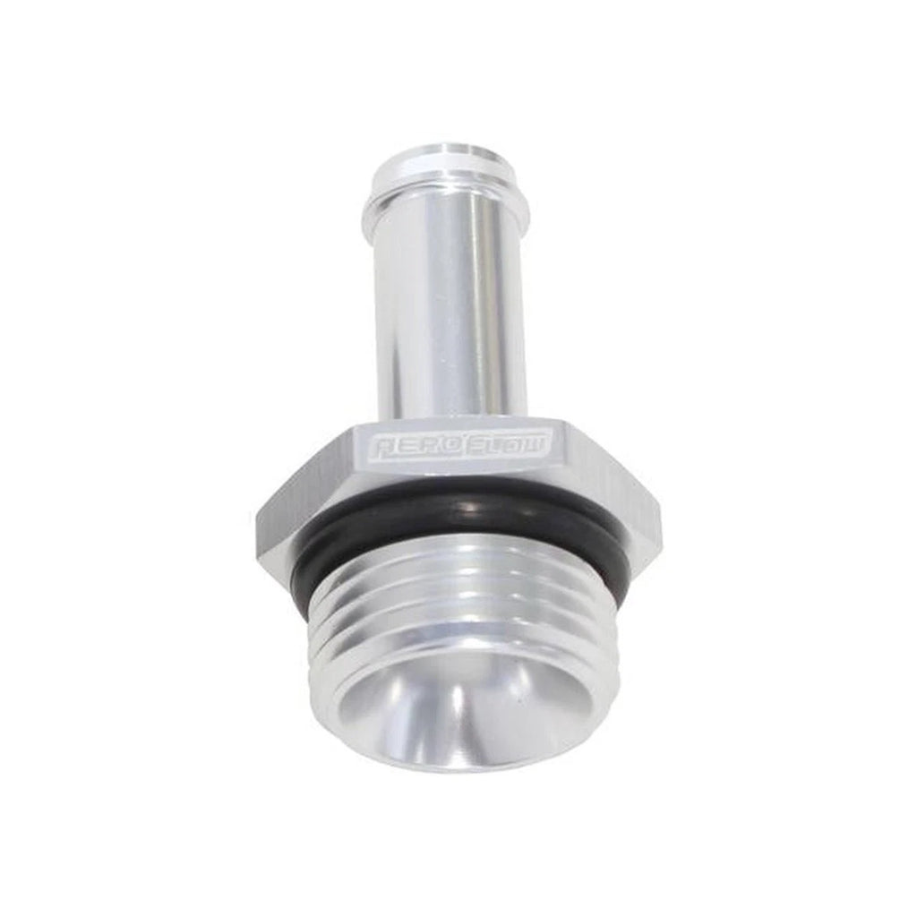 Aeroflow AF414-08-06S -8ORB To 3/8" Push On Barb Silver