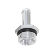 AF414-08-06S -8 ORB to 3/8" Push-On Hose Barb Straight Fitting, Silver
