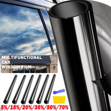 Load image into Gallery viewer, Window Roll Uncut DIY Tint Film VLT 15% 20% 35% 50% 10ft Car Home Office 50cm