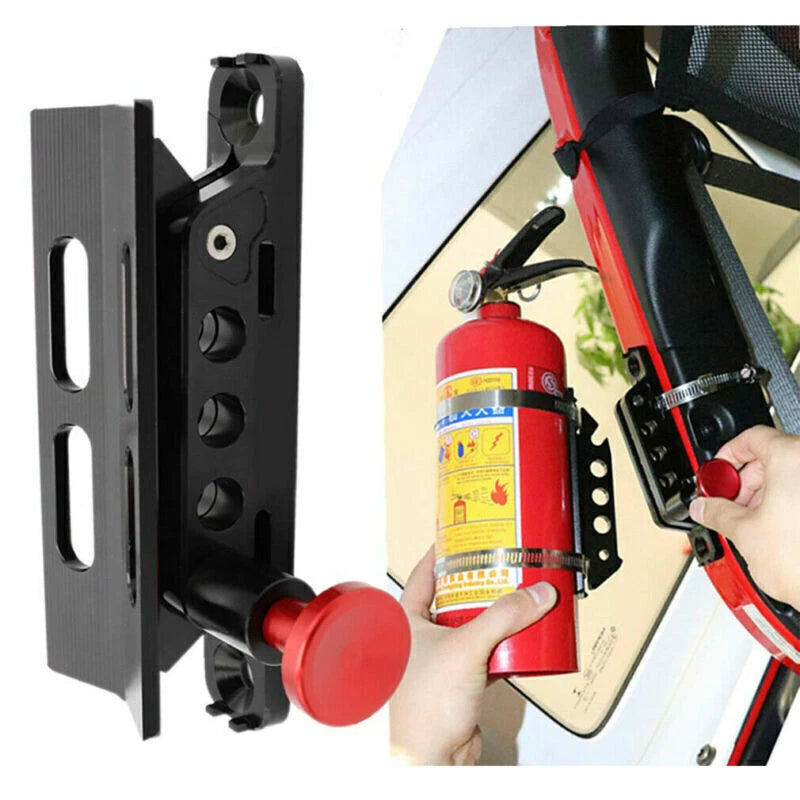 Aluminum Alloy Car Adjustable Fire Extinguisher Mount Bracket for Jeep Wrangler