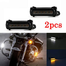 Load image into Gallery viewer, 2X Motorcycle 1.25'' Highway Bar Switchback Turn Signal Light For Harley Victory