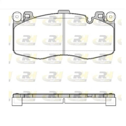 Front High Temp Brake Pads for BMW X5 X6 M F85 4.4 2015-2018 395m Disc Rotors