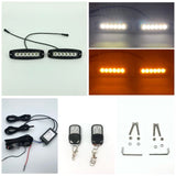 7.3 inch Alternate/ Sync Flash LED Work Light Bar Flush Mount Led Pods Off Road Lamp 18W